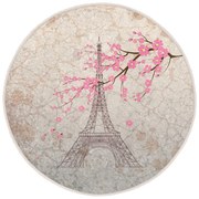 Világos rózsaszín mosható-robotporszívóval tisztítható kerek szőnyeg ø 120 cm Comfort – Mila Home