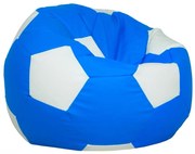 Babzsák kék-fehér focilabda TiaHome