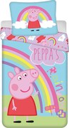 Peppa malac Jump In ágyneműhuzat 140×200cm, 70×90 cm