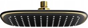 Mexen D-49 zuhanyfej 25x19 cm, fekete/arany - 79749-75
