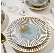 24 darabos színes/porcelán étkészlet