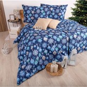 EMI Magic blue karácsonyi pamut ágyneműhuzat