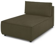 Világoszöld kordbársony kanapé modul (variálható) Nihad modular – Bobochic Paris