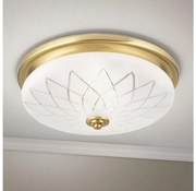 Orion DL 7-791/37 - Mennyezeti lámpa PORTO 2xE27/40W/230V átm. 37 cm arany