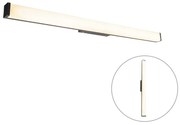 Modern fürdőszobai fali lámpa fekete 92 cm IP44 - Cascada
