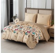 Mikroflanel ágyneműhuzat VIVA BUTTERFLY krémszínű Ágyneműhuzat mérete: 70 x 90 cm | 140 x 200 cm