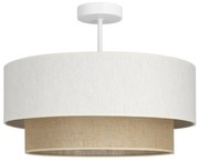 NATIA felületre szerelhető csillár 1xE27/60W/230V, fehér/barna