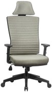 Ello ergonómikus szövet irodai forgószék deréktámasszal, fejtámasszal