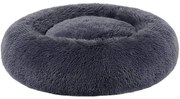FEANDREA Kutyaágy, macskaágy, puha plüss felülettel 60 cm, sötétszürke