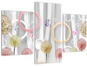 Absztrakt pitypangos kép (90x60 cm)