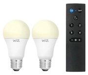 2 darabos szett dimmelhető LED izzó A60 E27/9W/230V 2700K Wi‑Fi + távirányító - WiZ
