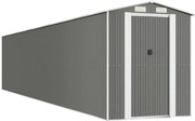 vidaXL világosszürke horganyzott acél kerti fészer 192 x 1021 x 223 cm