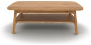 Natúr színű tölgyfa dohányzóasztal 60x100 cm Twig – The Beds