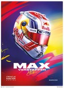 Művészeti nyomat Max Verstappen - Helmet 2023