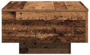 Dohányzóasztal, Régi Fa, 55x55x31 cm, Rétegelt Fa