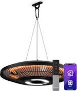 Klarstein LumiHeat infravörös mennyezeti fűtés | 2000 W | 15 m² | LED világítás | 42 cm x 42 cm
