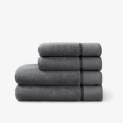 Goldea pamut törölköző / fürdőlepedő soft - sötétszürke 70 x 140 cm