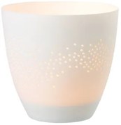 Fehér porcelán gyertyatartó SNOWLIGHTS