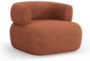 Téglavörös buklé fotel Jenny – Micadoni Home
