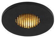 Modern fürdőszobai beépített spotlámpa fekete IP54 - Shed Honey