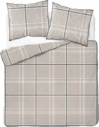 Elegáns perkál ágyneműhuzat szegéllyel 160x200 Perkal pamut kockás 5240B