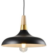 Lámpa Mennyezeti lámpatest SKANDI 2,7382,AC220-240V,50/60Hz,1*E27,IP20,átmérő 35CM,egyes,fekete