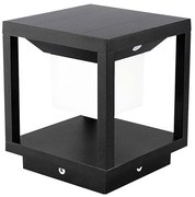 LED napelemes lámpa szenzorral LED/2W/5,5V 3000K IP65 2600 mAh fekete