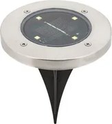 Kültéri led leszúrható napelemes lámpa 0,24w 4lm ip44 fekete/fém