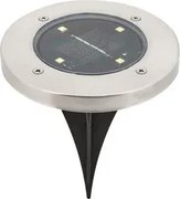 Rabalux kültéri led leszúrható napelemes lámpa 0,24w 4lm ip44  fekete/fém
