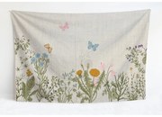 Botanic Herbs pamutkeverék pléd, 170 x 240 cm - Tierra Bella