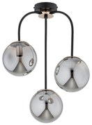 Felületre szerelhető csillár GAMMA 3xE14/10W/230V fekete