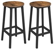 Bárszék, erős acélvázas konyhaszékek 2 db-os készlet