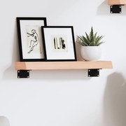 kezeletlen tömör tölgyfa fali polc 40x10x4 cm