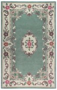 Aubusson zöld gyapjú szőnyeg, 75 x 150 cm - Flair Rugs