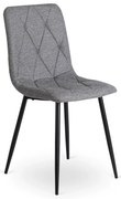 DORA étkezőszék szürke szövet/fekete