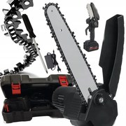 Akkus mini kézifűrész 8″ MDHL M677 + 21 V-os akkumulátor + praktikus koffer + tartozékok