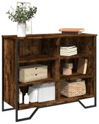 sonoma tölgy színű szerelt fa tálalószekrény 91 x 35,5 x 74,5cm