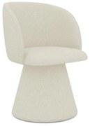 Krémszínű kárpitozott étkezőfotel Maia – Makamii