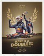 Művészeti nyomat Max Verstappen - Make It A Double - 2022 F1® World Drivers' Champion, Automobilist