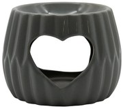 Home Elements Aromalampa Heart, šedá, pr. 8,5 cm
