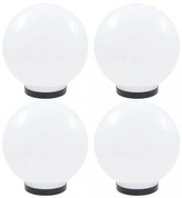 4 db LED gömblámpa 25 cm PMMA