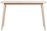 Natúr színű konzolasztal tölgyfa dekorral 120x40 cm Yumi - Rowico