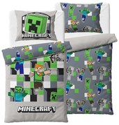 Minecraft gyerek ágyneműhuzat Fedezd fel a világod, 140 x 200 cm, 70 x 90 cm