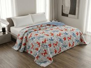 Ágytakaró FOXIVA szürke, 100% pamut Méret: 170 x 210 cm