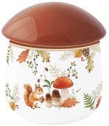 Őszi mintás porcelán gomba alakú konyhai tároló Autumn Breeze