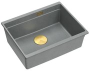 gránit mosogató Logan 100 Grey Metallic