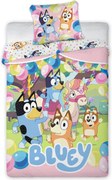 Bluey Magical Party gyerek, ovis ágyneműhuzat 100×135cm, 40×60 cm