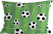Polipamut párnahuzat FOOTBALL TIME POLY 70x90 cm, zöld