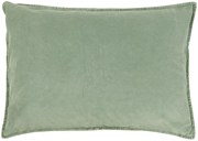 Zöld bársony párnahuzat MISTY JADE 72x52 cm