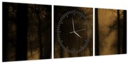 Kép - Sötét erdő (órával) (90x30 cm)